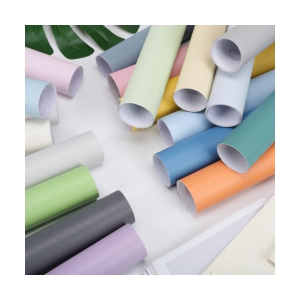 Pure Color Self Adhesive Wallpaper for Wardrobe Renovation Waterproof and Oil-proof Kitchen Contact Paper