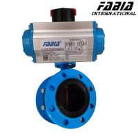 Válvula de borracha pneumática de vedação macia tipo flange