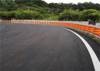Barreira de impacto alaranjada amarela 350*500mm do rolo da estrada do poliuretano