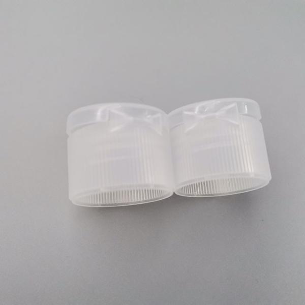 Round Clear Flip Up 20 / 410 Plastic Bottle Caps