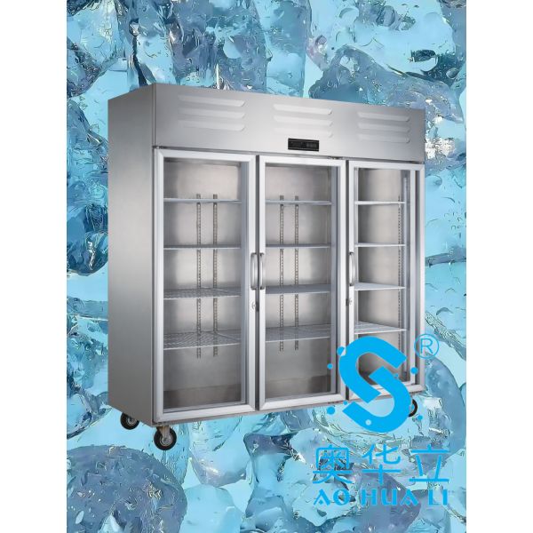 Réfrigérateur à affichage commercial à économie d'énergie 1600L congélateur à affichage à 3 portes