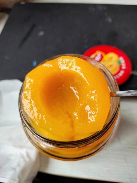 820g Yellow Peach Halves Canned HALAL Certification In Light Syrup / In Heavy Syrup