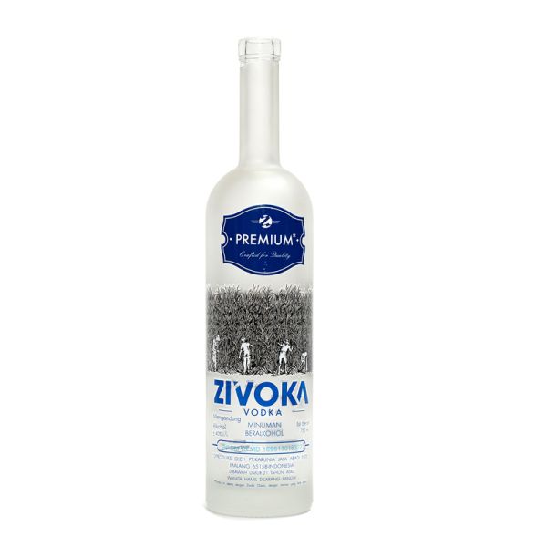 Super Flint Glass Bottles for Vodka Whisky Liquor in 500ml 700ml 75cl Frosted Material