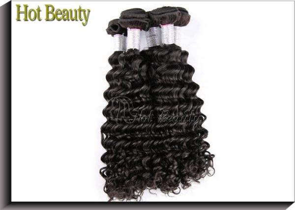 Deep Wave Natural Black Virgin Peruvian Hair Extensions 10 - 30