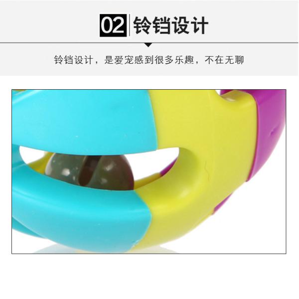 Safe and Colorful Pet Bell Ball - Non-Toxic Plastic Toy for Cats and Dogs - Engaging Sound Design