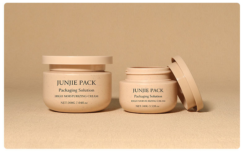 Custom Color Logo 200ml Luxury HDPE Round Cream Jars Screw Top Empty Skincare & Hair Mask Packaging UV Printed Lids