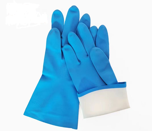 18 Mil Gloves Blue Nitrile Kitchen 330mm Nitrile Gloves For Chemical Use