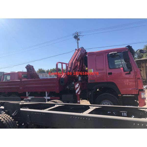 тележка 12T груза 450hp 6*4 тяжелая выдвигая заграждение установила кран