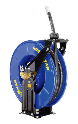 O carretel retrátil da água 2320psi/160bar média da pressão e do óleo hose com base dupla do suporte e o eixo de apoio dobro