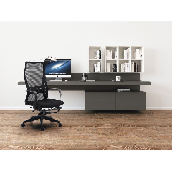 OEM ODM High Back Swivel Desk Chair Nylon Back Frame Material