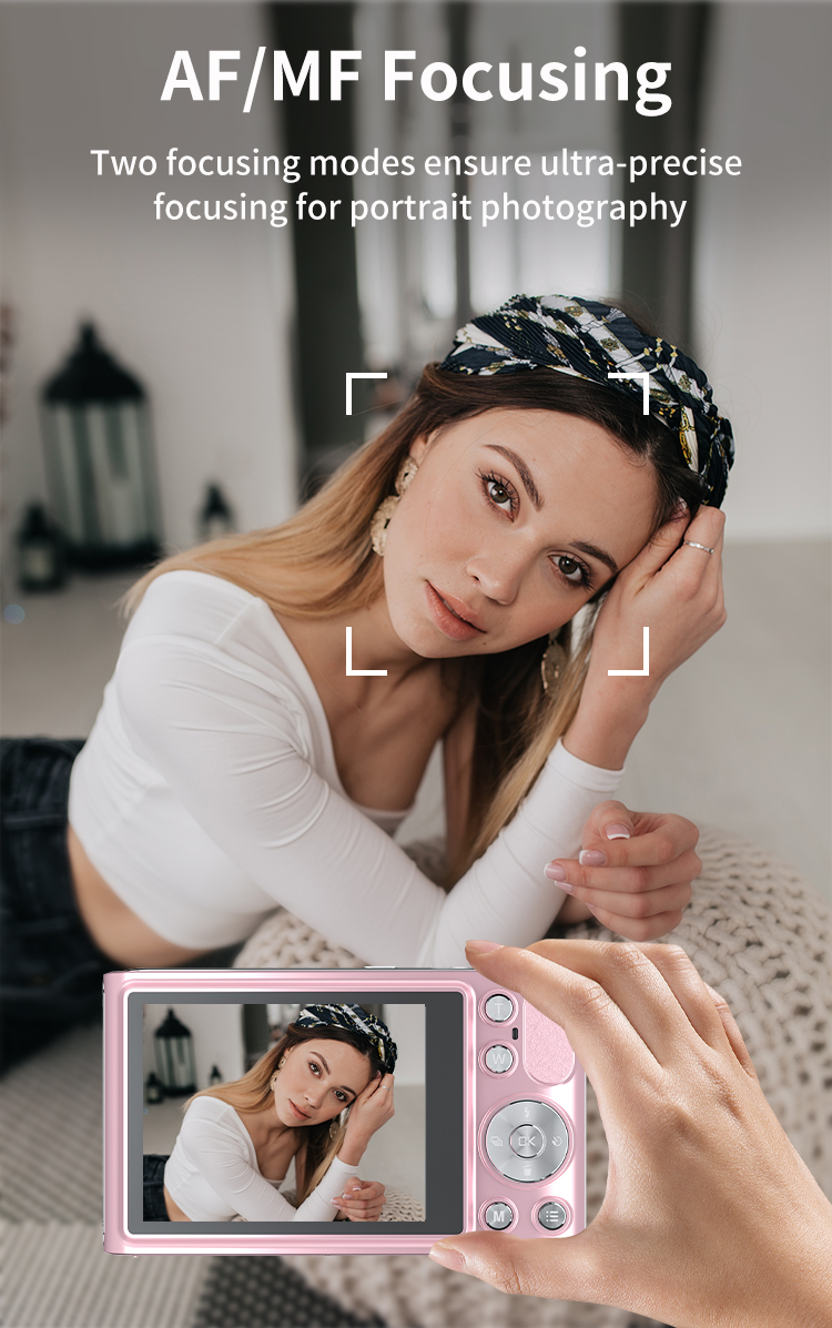 Wholesale Retro CMOS Dual Screen Mirrorless Camera 10x Optical Zoom 4K Video EIS Digital Camera With Compact Design for Beginner