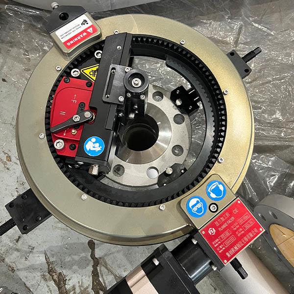 Máquina de refrentado de bridas a 45 RPM, 2-17,7 pulgadas DE, herramienta montada para reparación de bridas de extremos de tubería