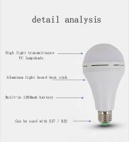 Temps de secours 2 heures de LED de lampe rechargeable de secours aucun triac de clignotement dimmable