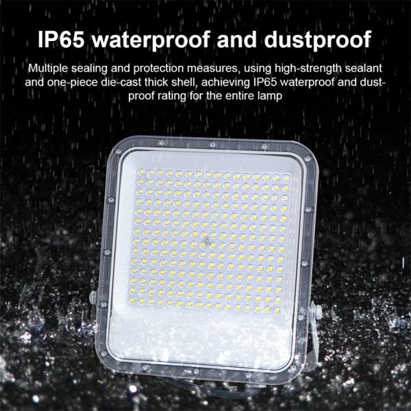 KCD Security IP65 Waterproof LED Floodlight with Remote Control and Motion Sensor for Outdoor Use
