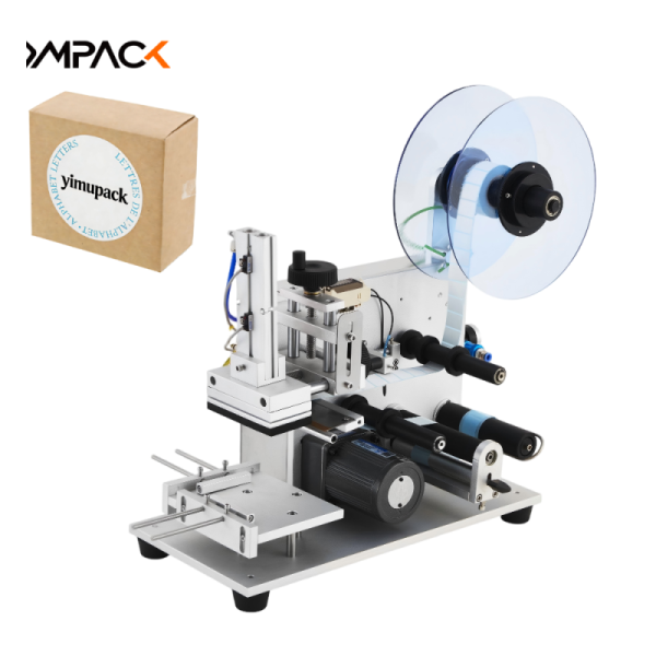 Automatic Manual Flat Mylar Bag Labeling Machine Label Applicator For Cardboard Boxes