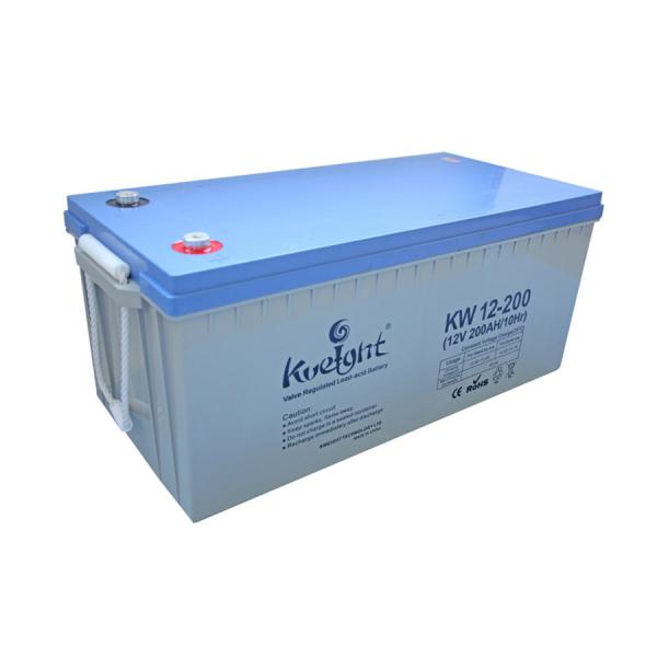 Bateria solar profunda do inversor da bateria 12v 200ah do ciclo do gel do sistema do vento solar