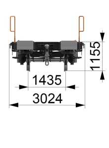 Sgnss60' 70t Payload Flatbed Rail Car TSI EN UIC Standard