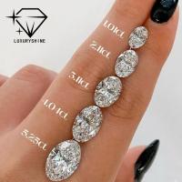 Diamante cultivado en el laboratorio VVS D-F Color Blanco Oval Excelente Corte 0.1-10CT con Certificado IGI 3EX Piedras cortadas