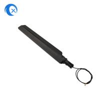 2.4G/5.8g haut gain antenne à double fréquence omnidirectionnelle antenne wifi avec plomb volant U. FL connecteur Ipex pour routeurs