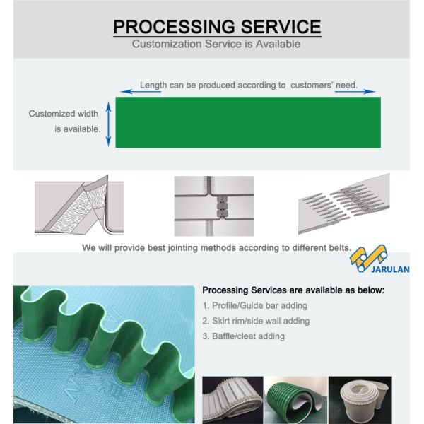 Rhombic Pattern 9mm PVC Line Polishing Conveyor Belt For Ceramics Industry