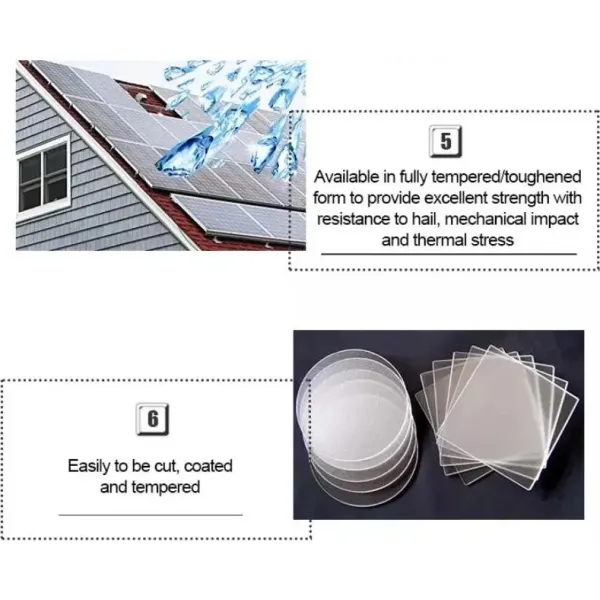 Загаренное солнечное фотоэлектрическое стекло с низким содержанием железа для стен и окон зданий