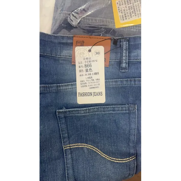 XMAMLON RTS Denim Jeans For Men Slim Fit Pants Skinny Pants Man Men's jeans Waist Type Mid