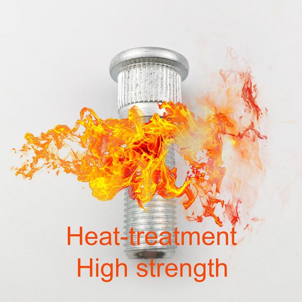 White Zinc Plated Car Stud Bolt 10.9 Grade Silvery For Replace