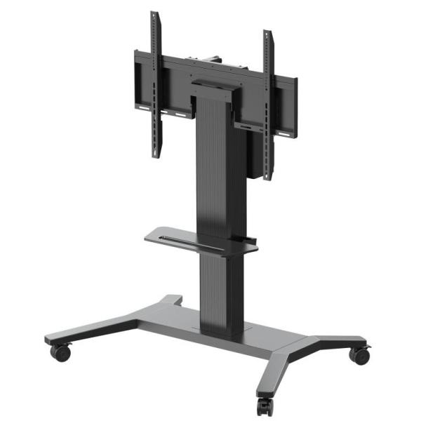Mobile TV Wall Mount Height Adjustment TV Cart TV Brackets Trolly Stand for 65-86 Professional Full Motion