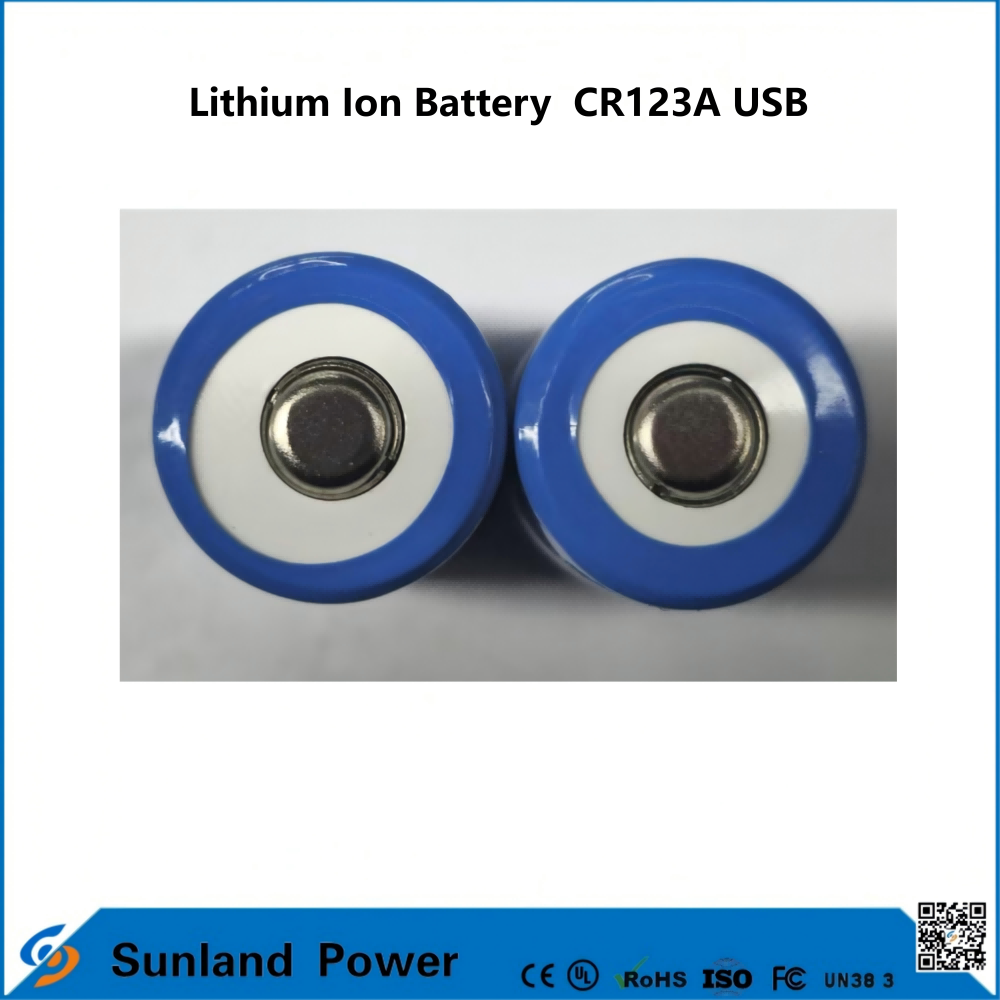 Lithium Ion Battery  CR123A USB applicable to the production of USB rechargeable lithium-ion batteries.