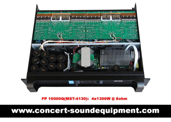 Concert Sound Equipment / 4 Channel 4x1300W Switching Amplifier FP 10000Q With Actual Copper Heat Sink