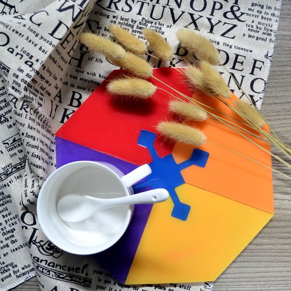 Epoxy Resin Diy Silicone Resin Mold Multi Colors Handmade Cup Mat Customized