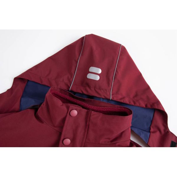 Kids' Reflective Waterproof Outdoor Jacket with 3-in-1 Design for School Commutes