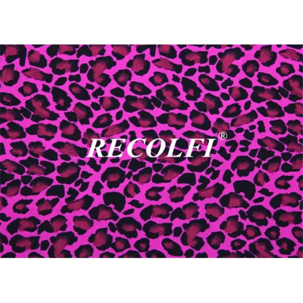 Pinky Leopard Print Gym Suit Women's Activewear High Air Permeability 4 Way Stretch