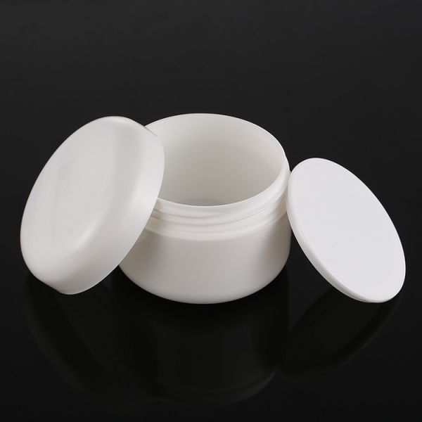 Round White Cream Packaging Jar , Body Cream 50g Cosmetic Jars