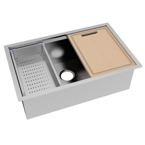 Интегрированный потопите в раковине рабочего места кухни со штуцерами