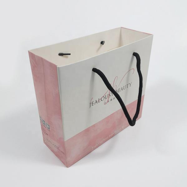 Offset Printing Paper Gift Packaging Bags Luxury Cosmetic Clothes Gift Carry Bags