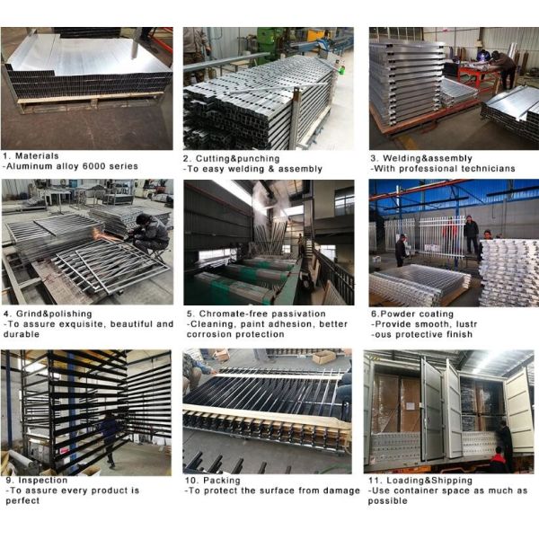 Beautifully 5′ X 8′ Ornamental Wrought Iron Fencing Q235 Low Carbon Steel