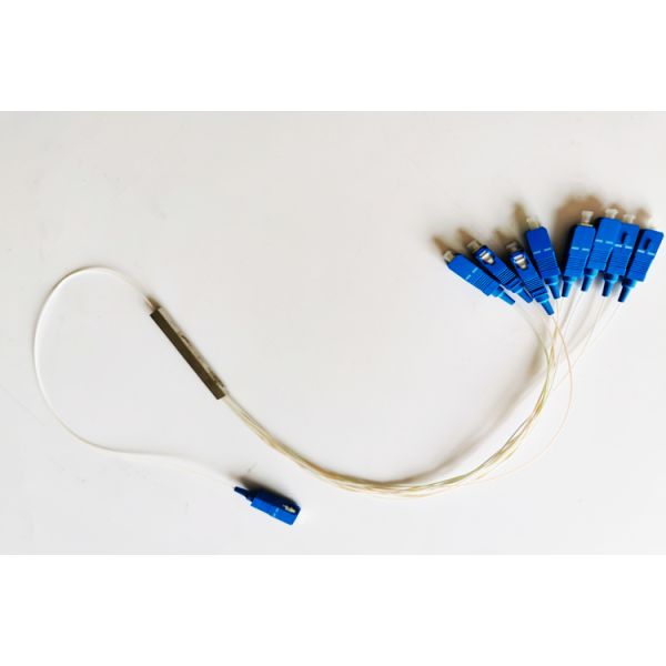 Fiber Cable Splitter 1X8 SC UPC good Channel Uniformity High Return Loss