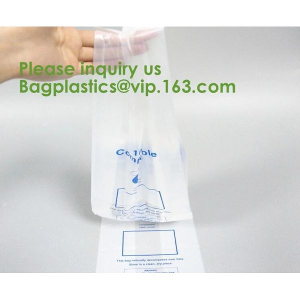 100% Biodegradable Compostable Plastic T-Shirt Vest Bag For Shopping,Home,Decoration,Wedding,Supermarket,Restaurant,Bake