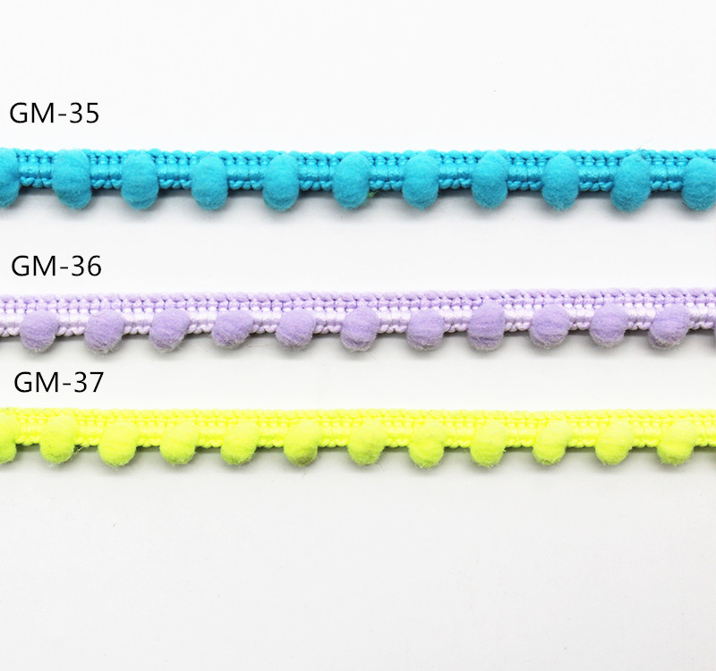 Отделка ленты Hometextile АЗО свободная 1cm Pom Pom