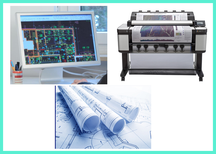 80gsm Customized Size CAD Drawing Plotter Paper Roll Printable Waterproof 80gsm 24