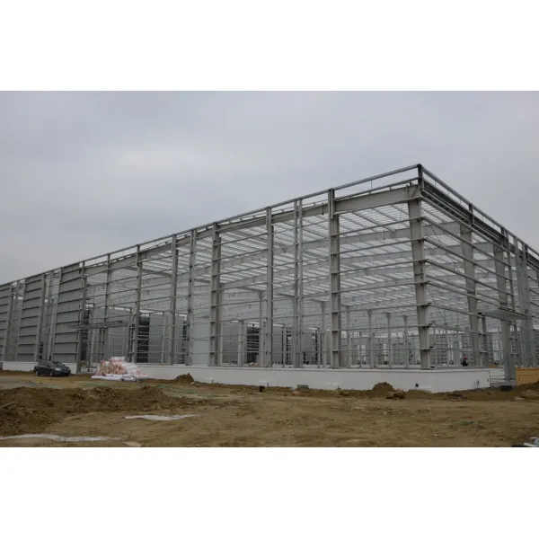 Prefabricated Steel Structure Industrial Workshop Building with CE Certificate, Customized Size, and Seismic Grade 8