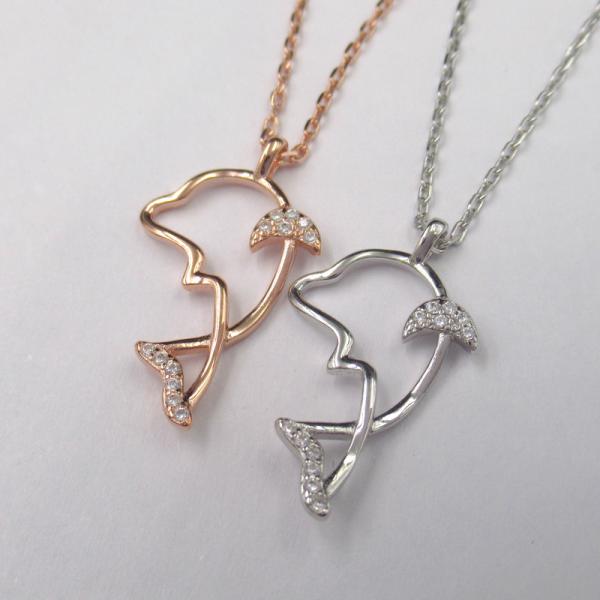 Cute Dolphin 925 Sterling Silver Necklace 40cm + 5cm Extension Chain