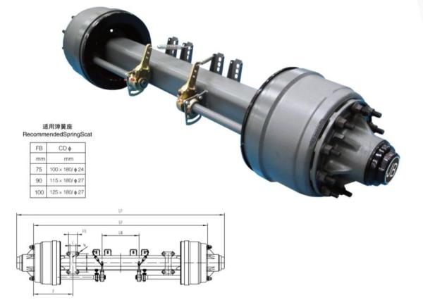 13T trailer Axle