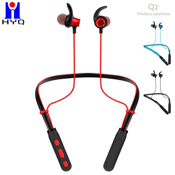 Multi Connection In Ear Neckband Headphones V5.1 Noise Cancelling Earbuds