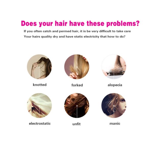 Electric Hair Straightener Brush Home Beauty Machine NASV 100 With Lcd Display