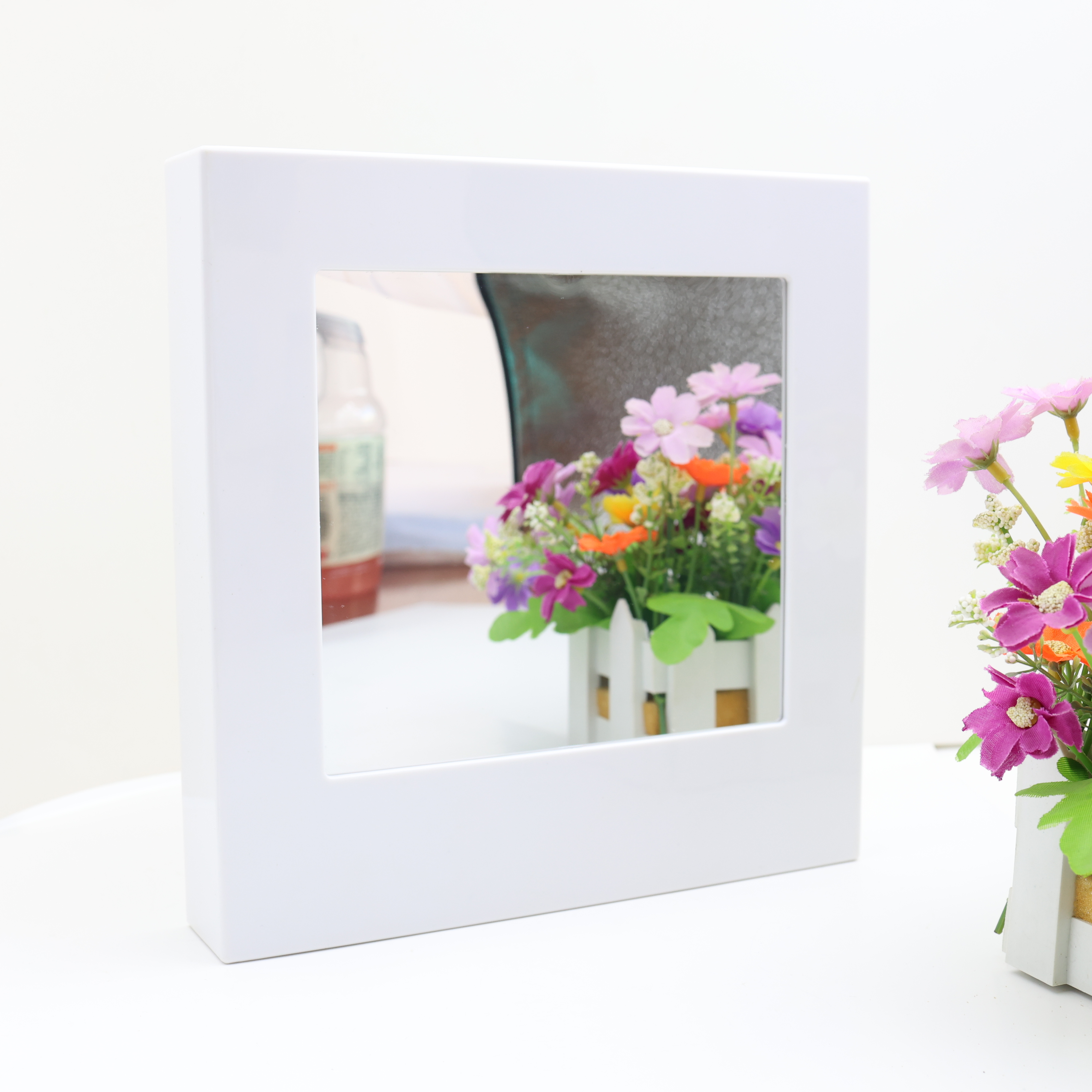 400x400mm Acrylic Modern Infinity Mirror Minimalist 2 In 1 With Cutting Service