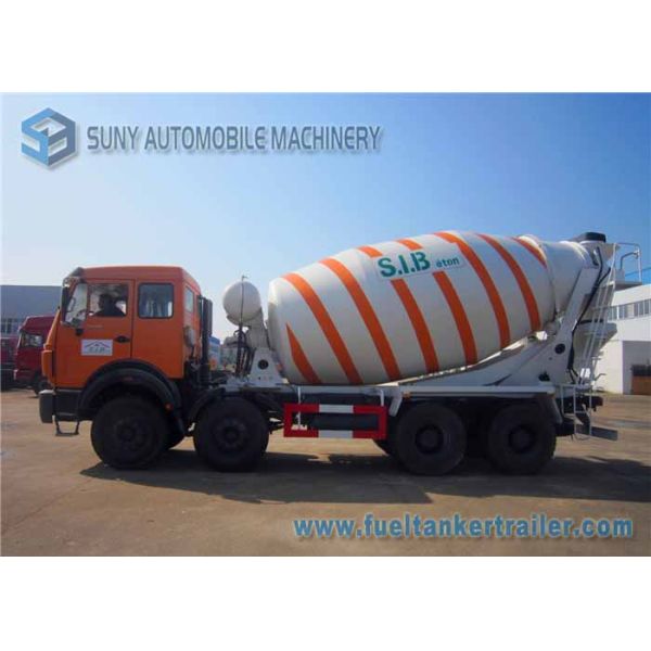 280 Hp North Benz volumetric concrete mixer truck , concrete mixer lorry 8 Cbm