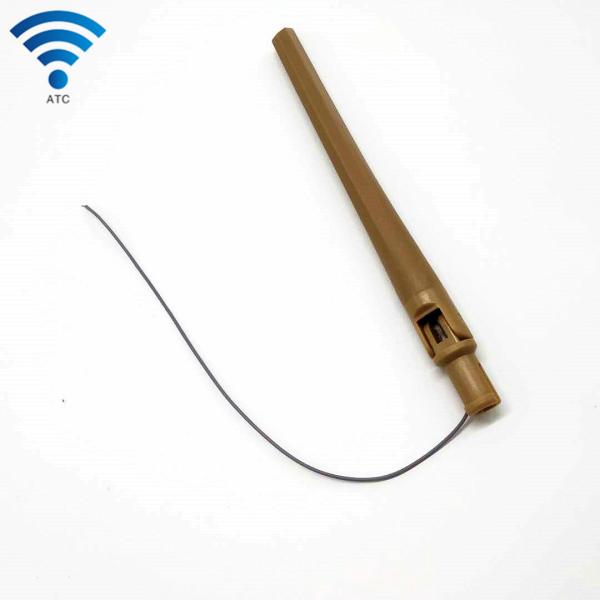 Copper Color Omni WIFI Antenna 2dBi Dual Band 2.4Ghz With RP-SMA Male Connector