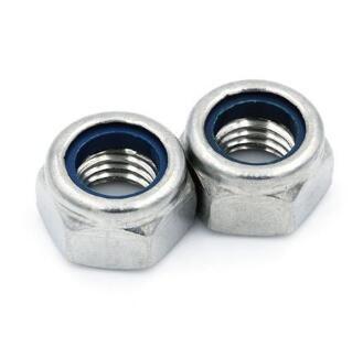 Nylon 304 Stainless Steel Heavy Hex Nuts Anti Lock Self Locking M5 - M20 DIN982/889 Standard